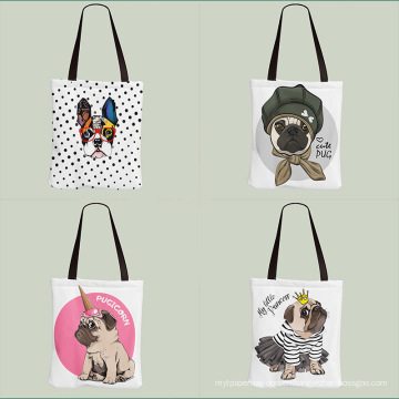 Custom durable soft canvas tote shopping bags